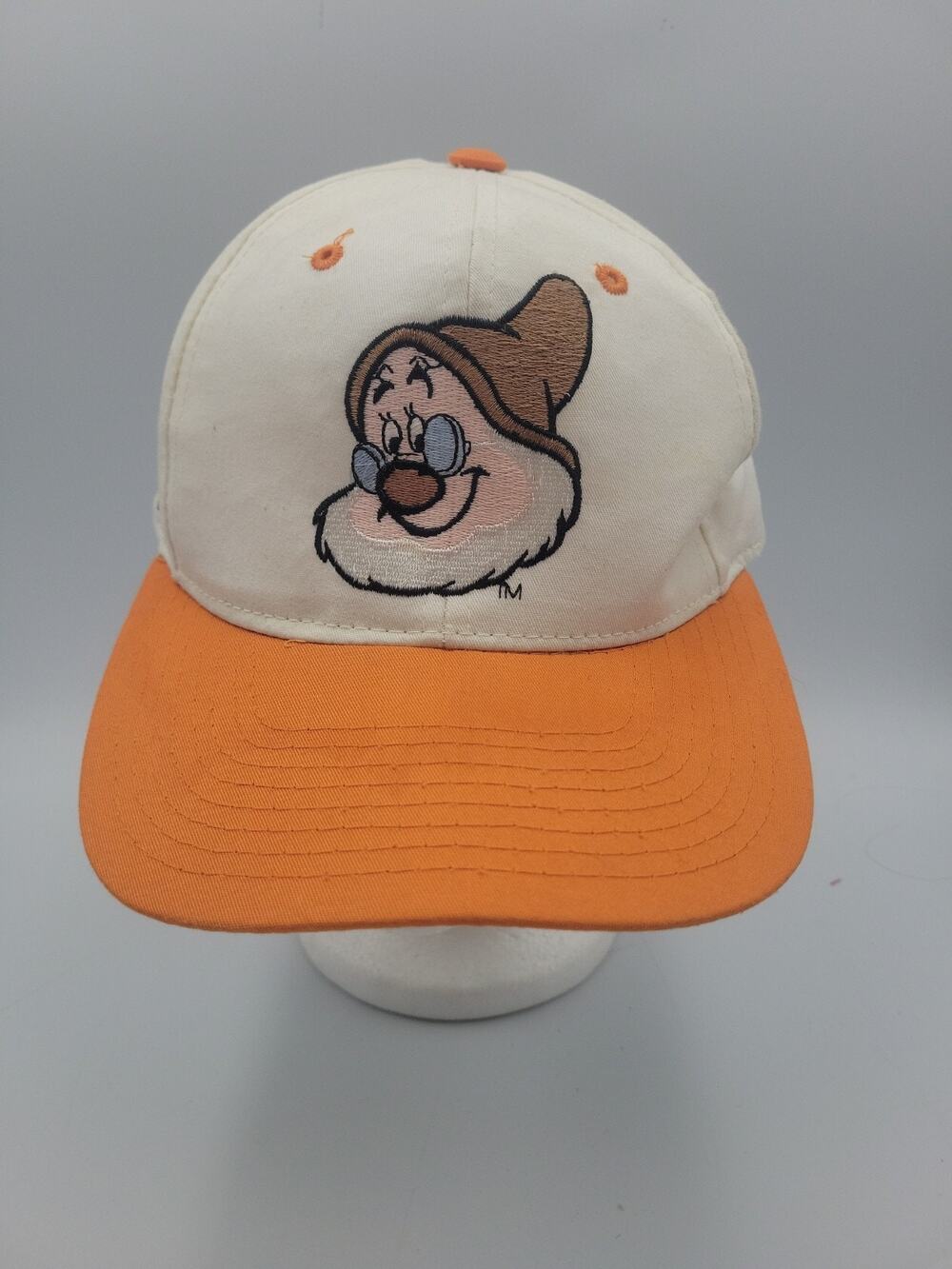 Disney Snow White 7 Dwarfs Doc Vtg American Needle Blockhead Snapback Hat 1993